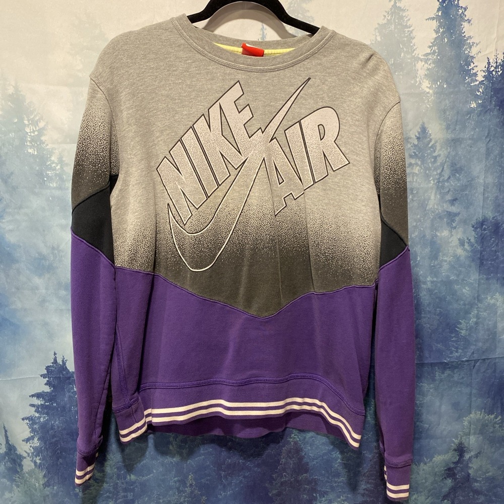 Vintage 90's Retro Sweatshirt Adult Pullover Crew Sweater Sz Large Purple